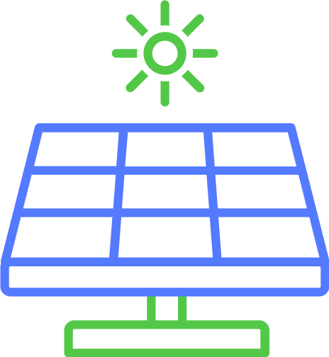 Pictogramme Volterres énergie solaire / photovoltaïque